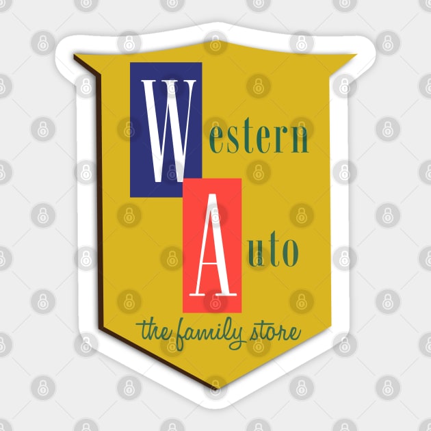 Western Auto Supply Company Sticker by carcinojen